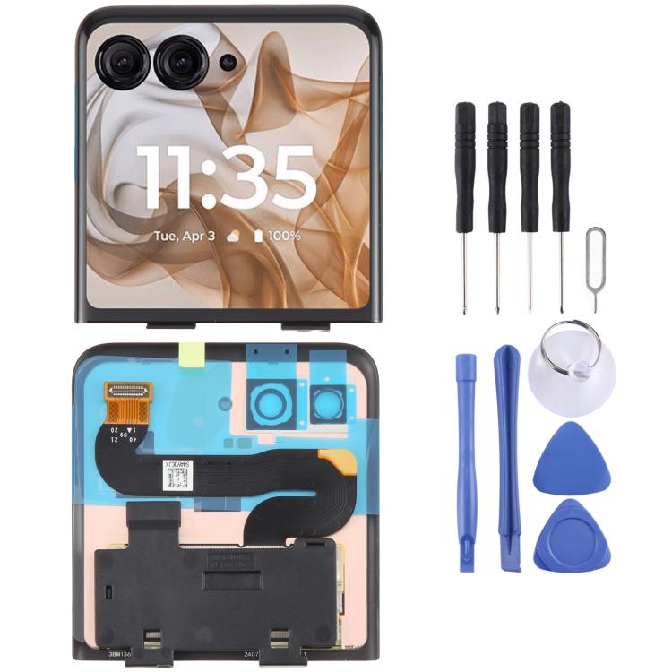 For Motorola Razr 50 Original Secondary LCD Screen with Digitizer Full Assembly