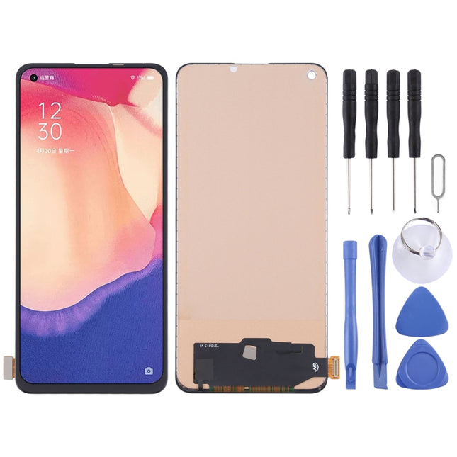 TFT Material LCD Screen and Digitizer Full Assembly for OPPO Reno4 SE / Realme V15 5G / Realme 7 Pro / Realme X7 / Realme 8 Pro / Realme 8 4G /  Realme Q2 Pro RMX3085, RMX2173, PEAT00, PEAM00, RMX2170, RMX3081