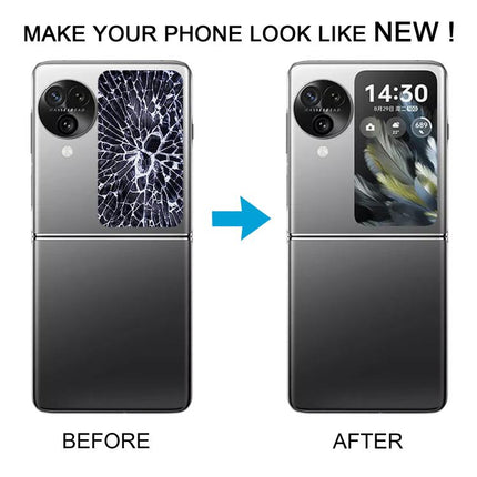 Original LCD Secondary Screen with Digitizer Full Assembly, For OPPO Find N3 Flip (Original LCD Secondary)