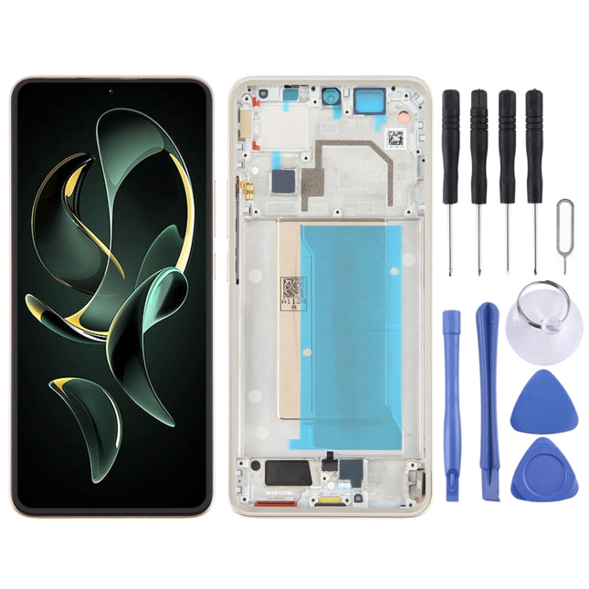 For Xiaomi 13T Original AMOLED Material LCD Screen Digitizer Full Assembly with Frame, For Xiaomi 13T (Original), For Xiaomi 13T(Original)