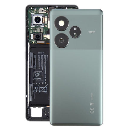 For Realme GT 6 Global Original Back Cover with Camera Lens Cover, For Realme GT 6 Global(Original with Camera Cover), For Realme GT 6(Original)
