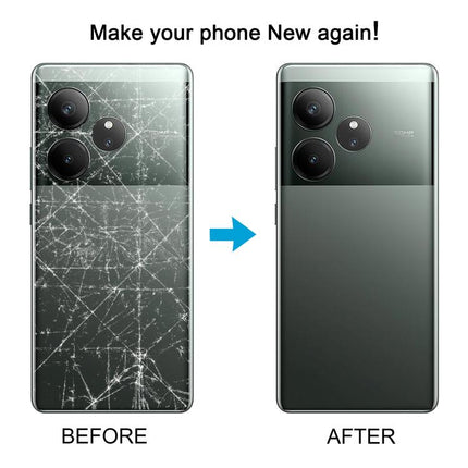 For Realme GT 6 Global Original Back Cover with Camera Lens Cover, For Realme GT 6 Global(Original with Camera Cover), For Realme GT 6(Original)