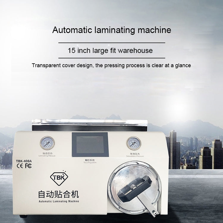 TBK-408A 15 inch Mobile Phone LCD Automatic Laminating Machine Transparent Cover and Autoclave Bubble Remover, TBK-408A