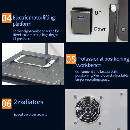 TBK-958A 220V Automatic Laser Cutting Machine Back Glass Remover Laser Separating Engraving Marking Machine, TBK-958A