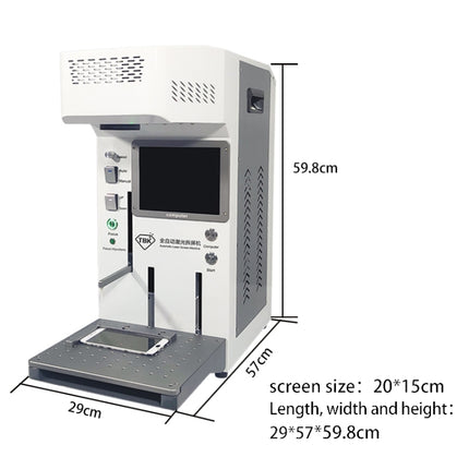 TBK-958A 220V Automatic Laser Cutting Machine Back Glass Remover Laser Separating Engraving Marking Machine, TBK-958A