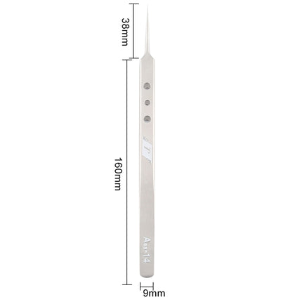 Aaa-14 Precision Repair Tweezers Long Pointed Stainless Steel, Aaa-14