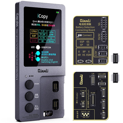 Qianli iCopy Plus 2 in 1 LCD Screen Original Color Repair Programmer For iPhone, 2 in 1 For iPhone 6-12 Series