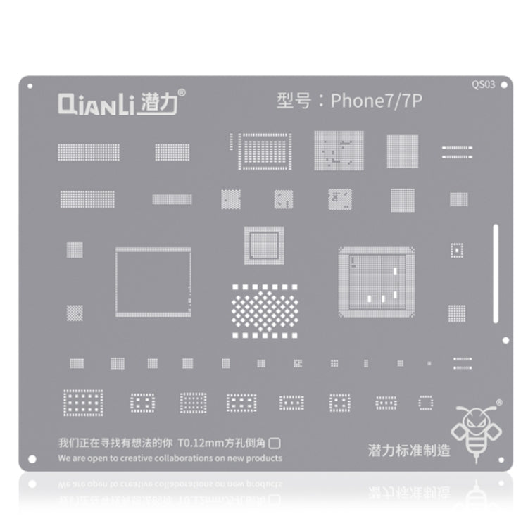 Qianli QS03 Bumblebee Stencils BGA Reballing Planting Tin Plate For iPhone 7/7 Plus