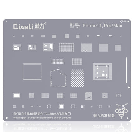 QIANLI QS06 Replacement Bumblebee Stencil For iPhone 11 / 11 Pro / Max, For iPhone 11/11 Pro