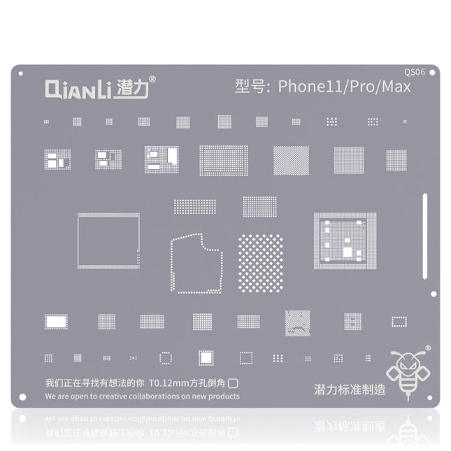 QIANLI QS06 Replacement Bumblebee Stencil For iPhone 11 / 11 Pro / Max