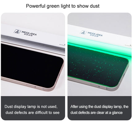 Show Dust Lamp 2 LCD screen Repair Dust Lamp Fingerprint Scratch Screen Changer Dust Display Lamp For Phone Mobile Green LED, Show Dust Lamp