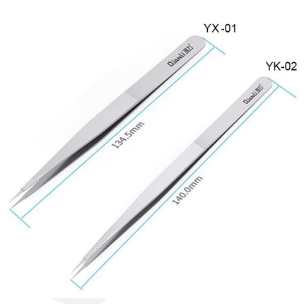 Qianli iNeezy YX-01 Stainless Steel Extra-sharp Thickened Tweezers Pointed Tweezers, YX-01