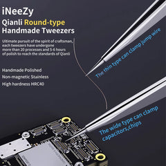 Qianli iNeezy YK-02 Stainless Steel Extra-sharp Thickened Tweezers Pointed Tweezers, Qianli iNeezy YK-02