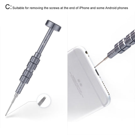 QIANLI 5 in 1 Multi-purpose 2D Grenade Magnetic Screwdriver Set, 2D