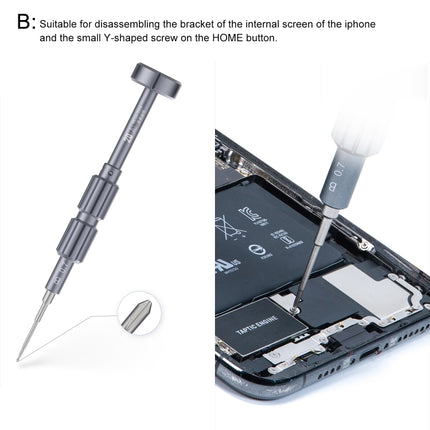 QIANLI 5 in 1 Multi-purpose 2D Grenade Magnetic Screwdriver Set, 2D