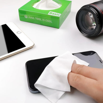 2UUL 10x10cm Microfiber Cleaning Wiper Antistatic Dust-Free Cloth, 2UUL 10x10cm