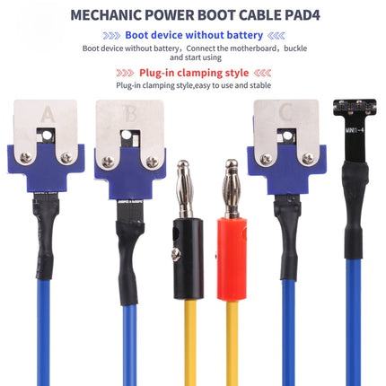 Mechanic PAD4 DC Power Supply Test Cable For iPad Series, PAD4