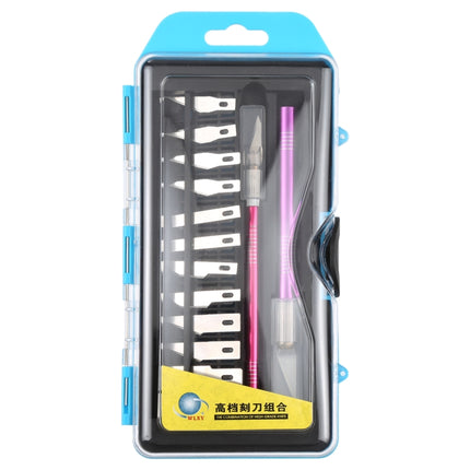 WLXY-9312 14 in 1 Non-Slip Metal Handle Engraving Cutter, WLXY-9312