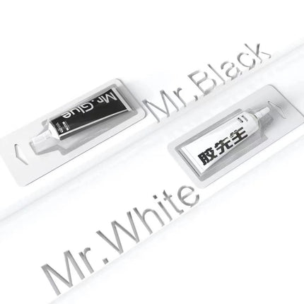 2UUL Mr Glue 25ml Strong Adhesive for Repair, Glue Black, Glue White