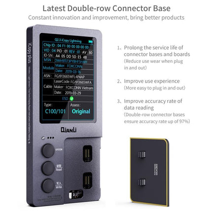 For iPhone 6 - 14 Pro Max 5 in 1 Qianli iCopy Plus 2.2 Repair Detection Programmer Set, 5 in 1