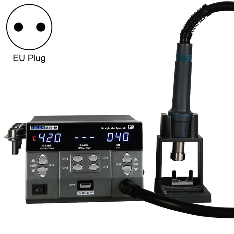 SUGON 8620-DX 1200W Straight and Spiral Hot Air Gun, AU Plug, SUGON 8620-DX, AU Plug, SUGON 8620-DX, EU Plug, SUGON 8620-DX, US Plug
