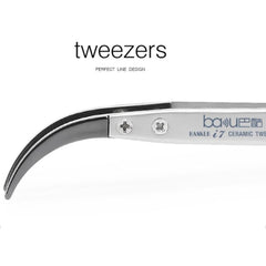 BAKU BA-I7-74MZ Stainless Steel Curved Tweezers