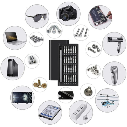 25 in 1 Screwdriver Set Magnetic Repair Tools, Aluminum Alloy Handle, 25 in 1