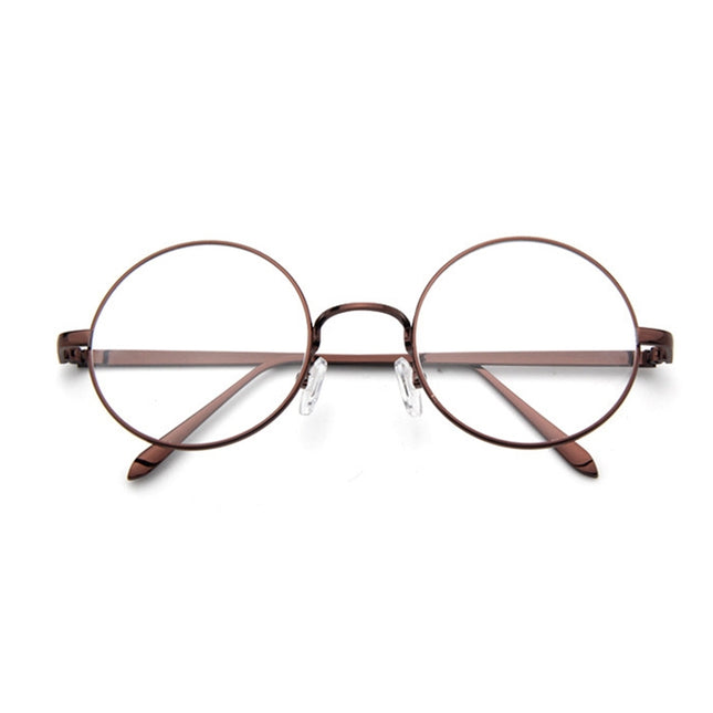 Round-Framed Glasses Small Fresh, Round-Framed Glasses, Golden, Silver, Bronze, Gun gray