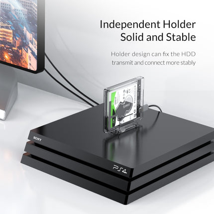 Transparent Series 2.5 inch 10Gbps Hard Drive Enclosure with Stand, 2159C3