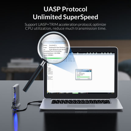 Transparent Series 2.5 inch 10Gbps Hard Drive Enclosure with Stand, 2159C3