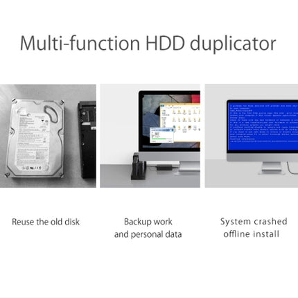 ORICO 6528US3-C 2.5 / 3.5 inch Hard Drive Enclosure with Duplicator
