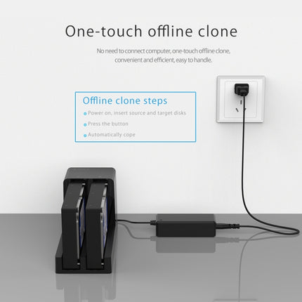 ORICO 6528US3-C 2.5 / 3.5 inch Hard Drive Enclosure with Duplicator