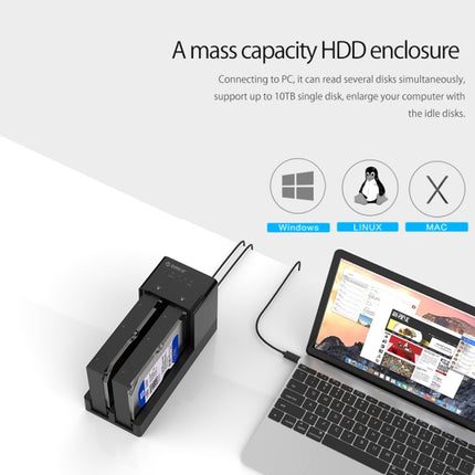 ORICO 6528US3-C 2.5 / 3.5 inch Hard Drive Enclosure with Duplicator