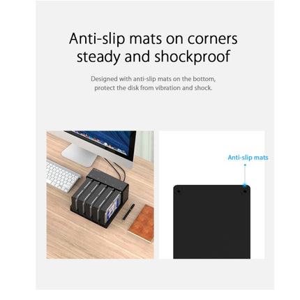 ORICO 6558US3-C 2.5 / 3.5 inch Hard Drive Enclosure with Duplicator