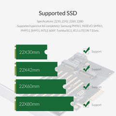 ORICO PDM2 M.2 NVME to PCI-E 3.0 X4 Expansion Card