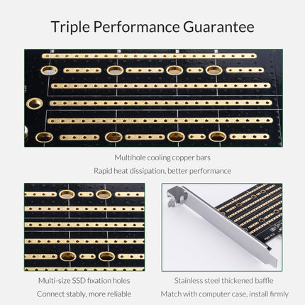 Tarjeta de expansión ORICO PDM2 M.2 NVME a PCI-E 3.0 X4