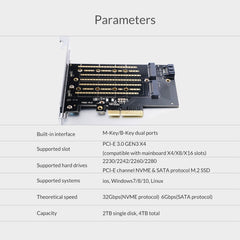 ORICO PDM2 M.2 NVME to PCI-E 3.0 X4 Expansion Card