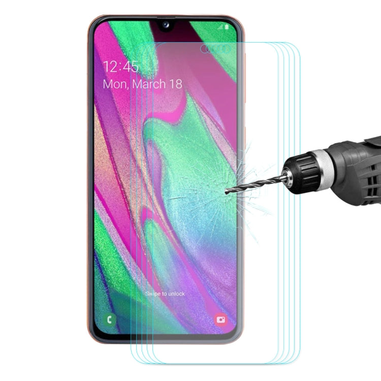 5 Stück ENKAY Hat-Prince 0,26 mm 2,5D 9H Schutzfolie aus gehärtetem Glas für Samsung Galaxy A40