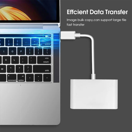 USB-C to USB SD/Micro SD Card Reader