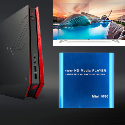 MINI 1080P Full HD Media USB HDD player SD/MMC card player, EU