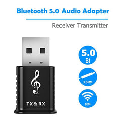 MSD168 2 in 1 Bluetooth Sender Empfänger Mini 3,5mm AUX Stereo Drahtlose Bluetooth 5,0 Adapter Für Auto TV PC MP3