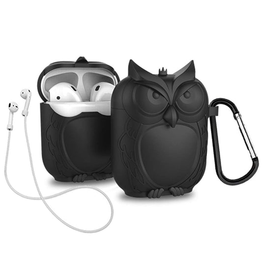 Owl Appearance Case for Airpods, Black