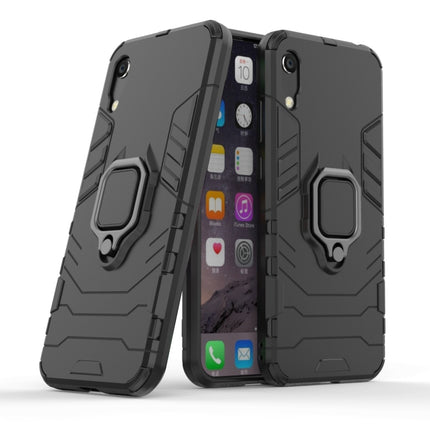 PC + TPU Shockproof Protective Case with Magnetic Ring Holder for Huawei Honor 8A / Y6 Pro 2019, Black, Navy Blue, Red