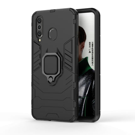 PC + TPU Shockproof Protective Case with Magnetic Ring Holder for Galaxy A8s, Black, Navy Blue, Red