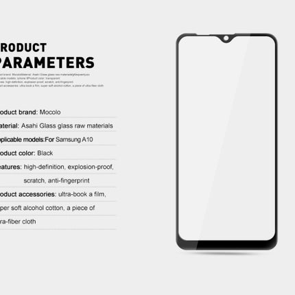 mocolo 0.33mm 9H 3D Full coverage Tempered Glass Film for Galaxy A10