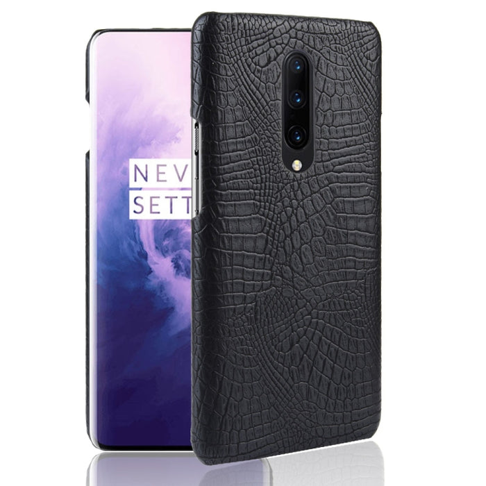 Shockproof Crocodile Texture PC + PU Case for OnePlus 7 Pro