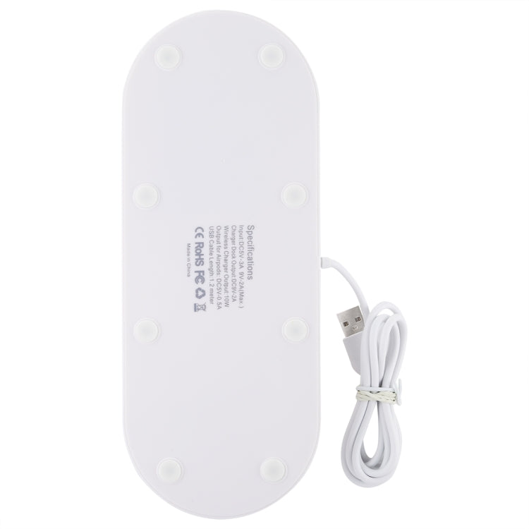 HQ-UD15 Rotatable Wireless Charging Base with Stand for Phones / iWatches / AirPods (Silver), Silver (with wireless charging), without Wireless Charging White, without Wireless Charging Black, White (with wireless charging)�����������������������������...