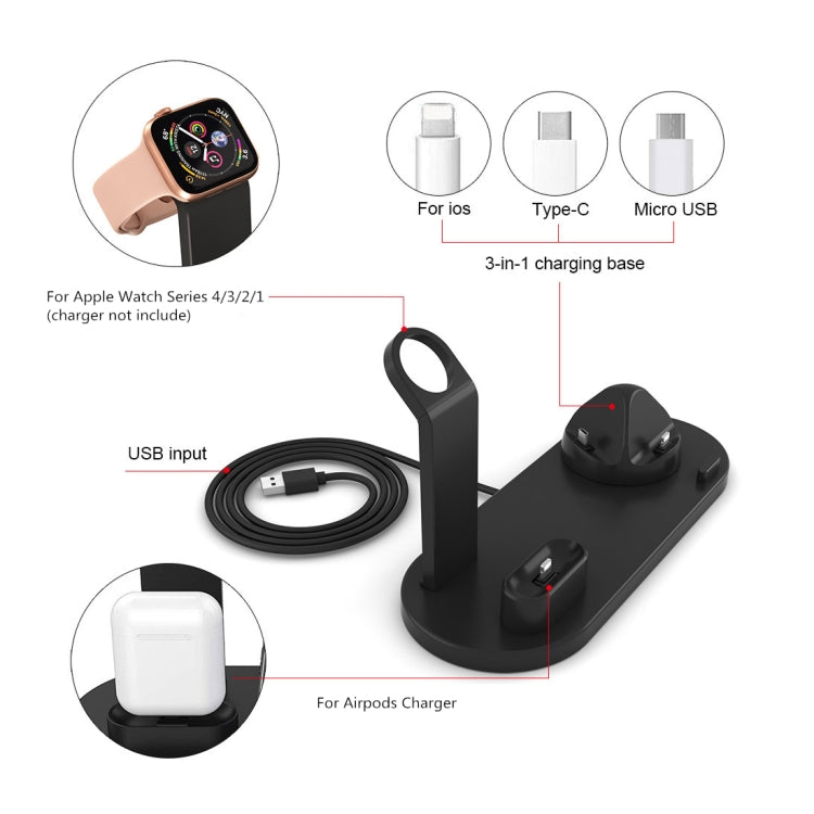 HQ-UD15 Rotatable Wireless Charging Base with Stand for Phones / iWatches / AirPods (Silver), Silver (with wireless charging), without Wireless Charging White, without Wireless Charging Black, White (with wireless charging)�����������������������������...