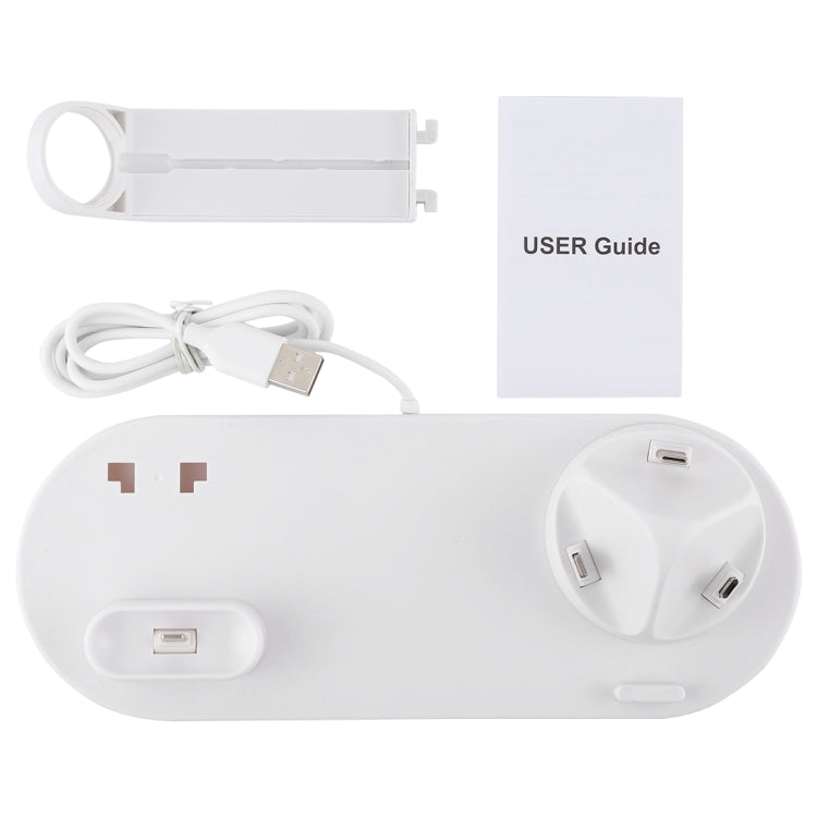 HQ-UD15 Rotatable Wireless Charging Base with Stand for Phones / iWatches / AirPods (Silver), Silver (with wireless charging), without Wireless Charging White, without Wireless Charging Black, White (with wireless charging)�����������������������������...