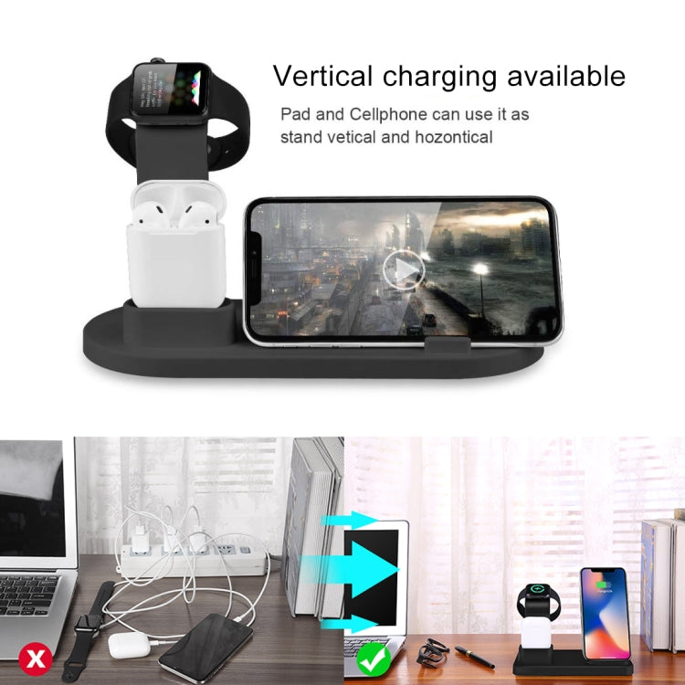 HQ-UD15 Rotatable Wireless Charging Base with Stand for Phones / iWatches / AirPods (Silver), Silver (with wireless charging), without Wireless Charging White, without Wireless Charging Black, White (with wireless charging)�����������������������������...
